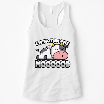 Cow Pun Not In The Mood Calf & Cattle Womens Tank Top