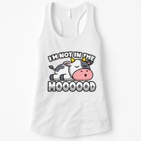 Cow Pun Not In The Mood Calf & Cattle Womens Tank Top