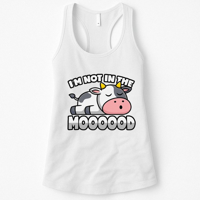 Cow Pun Not In The Mood Calf & Cattle Womens Tank Top