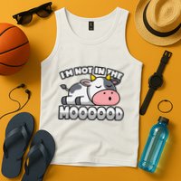 Cow Pun Not In The Mood Calf & Cattle Tank Top