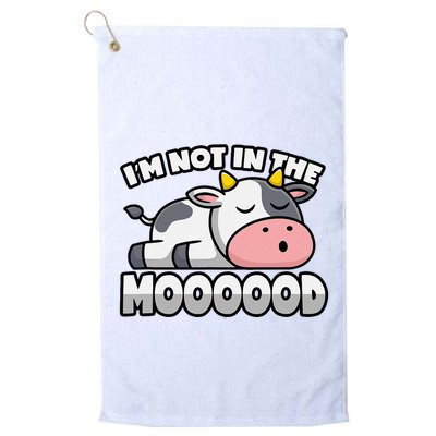 Cow Pun Not In The Mood Calf & Cattle Golf Towel