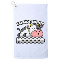 Cow Pun Not In The Mood Calf & Cattle Golf Towel