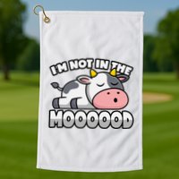 Cow Pun Not In The Mood Calf & Cattle Golf Towel