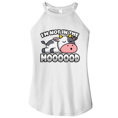 Cow Pun Not In The Mood Calf & Cattle Women's Perfect Tri Rocker Tank