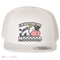 Cow Pun Not In The Mood Calf & Cattle Wool Snapback Cap
