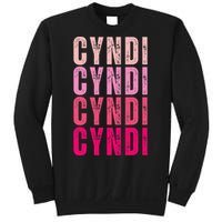 Cyndi Personalized Name I Love Cyndi Vintage Sweatshirt