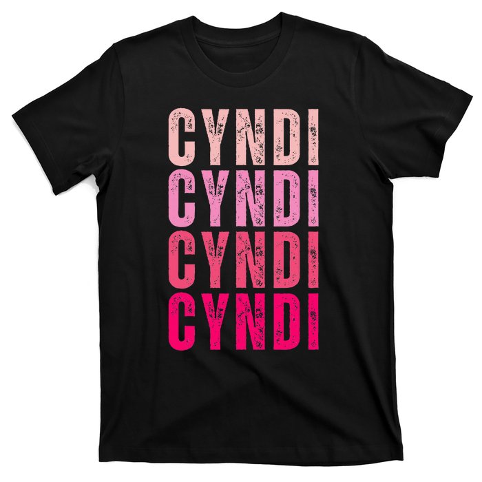 Cyndi Personalized Name I Love Cyndi Vintage T-Shirt