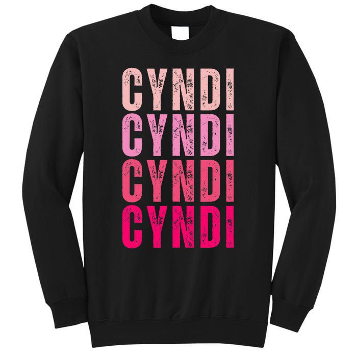 Cyndi Personalized Name I Love Cyndi Vintage Tall Sweatshirt