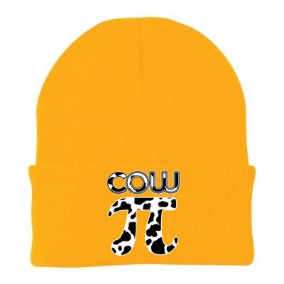 Cow Pi National Pi Day Farmer Pun Math Numbers 3 14 March 14 Gift Knit Cap Winter Beanie