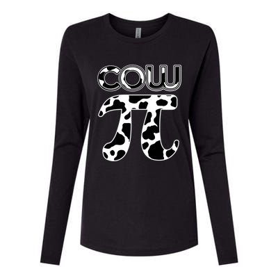 Cow Pi National Pi Day Farmer Pun Math Numbers 3 14 March 14 Gift Womens Cotton Relaxed Long Sleeve T-Shirt