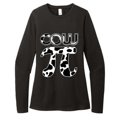 Cow Pi National Pi Day Farmer Pun Math Numbers 3 14 March 14 Gift Womens CVC Long Sleeve Shirt