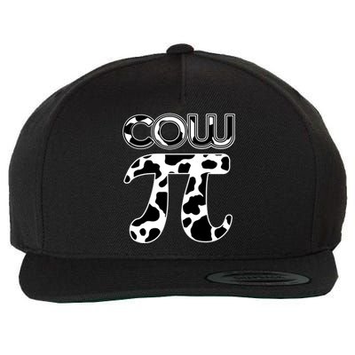 Cow Pi National Pi Day Farmer Pun Math Numbers 3 14 March 14 Gift Wool Snapback Cap