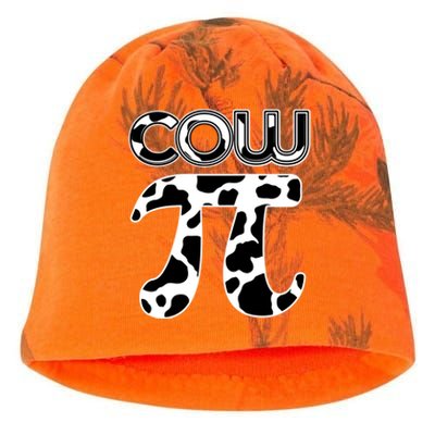 Cow Pi National Pi Day Farmer Pun Math Numbers 3 14 March 14 Gift Kati - Camo Knit Beanie