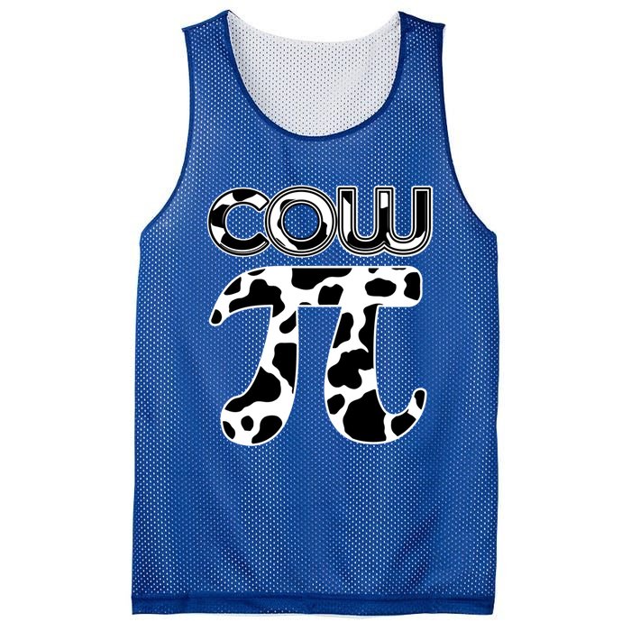 Cow Pi National Pi Day Farmer Pun Math Numbers 3 14 March 14 Gift Mesh Reversible Basketball Jersey Tank