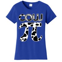 Cow Pi National Pi Day Farmer Pun Math Numbers 3 14 March 14 Gift Women's T-Shirt