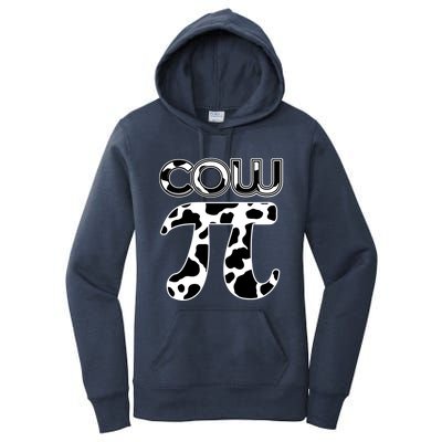 Cow Pi National Pi Day Farmer Pun Math Numbers 3 14 March 14 Gift Women's Pullover Hoodie