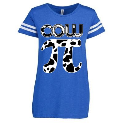 Cow Pi National Pi Day Farmer Pun Math Numbers 3 14 March 14 Gift Enza Ladies Jersey Football T-Shirt