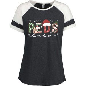 Christmas Pediatric Nurse Peds Crew Nursing Team Squad Xmas Gift Enza Ladies Jersey Colorblock Tee