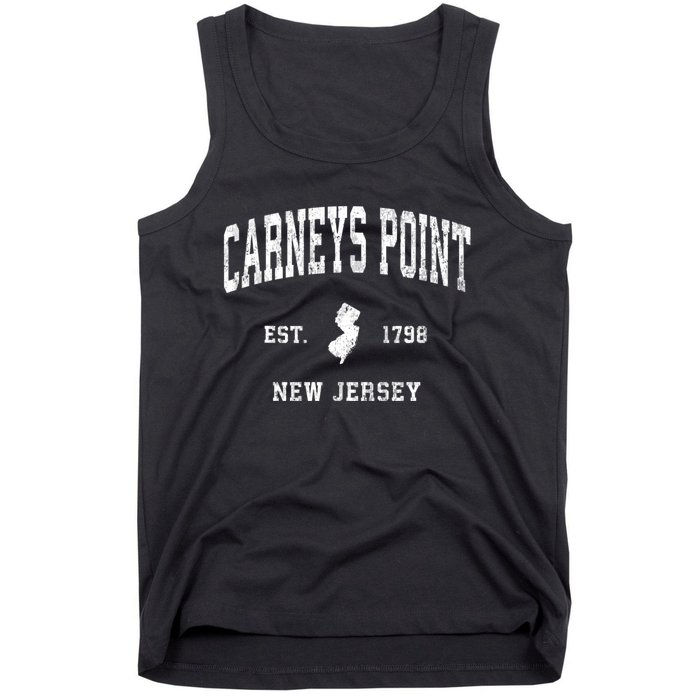 Carneys Point New Jersey Nj Vintage Athletic Sports Tank Top