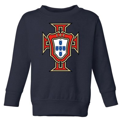 Cool Portugal National Soccer Logo Toddler Sweatshirt