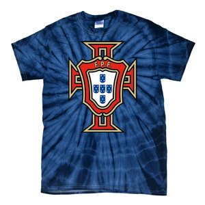 Cool Portugal National Soccer Logo Tie-Dye T-Shirt