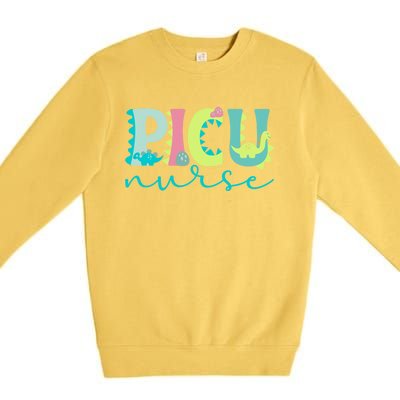 Cute Picu Nurse Pediatric Intensive Care Unit Gift Premium Crewneck Sweatshirt