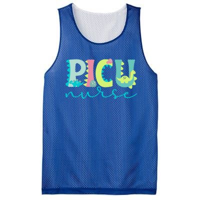 Cute Picu Nurse Pediatric Intensive Care Unit Gift Mesh Reversible Basketball Jersey Tank