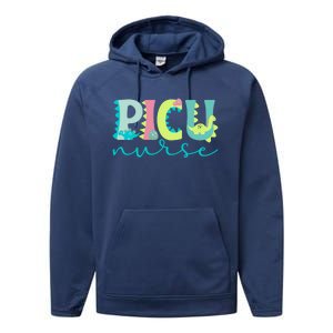 Cute Picu Nurse Pediatric Intensive Care Unit Gift Performance Fleece Hoodie