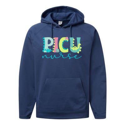 Cute Picu Nurse Pediatric Intensive Care Unit Gift Performance Fleece Hoodie