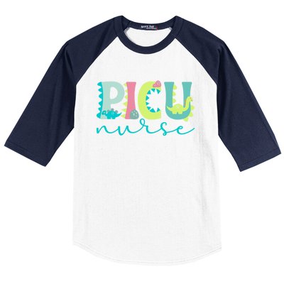 Cute Picu Nurse Pediatric Intensive Care Unit Gift Baseball Sleeve Shirt