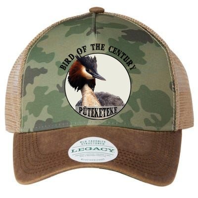 Cute Puteketeke New ZealandS Bird Of The Century Flower Legacy Tie Dye Trucker Hat