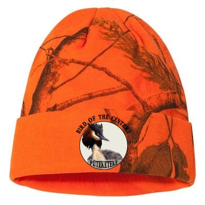 Cute Puteketeke New ZealandS Bird Of The Century Flower Kati Licensed 12" Camo Beanie