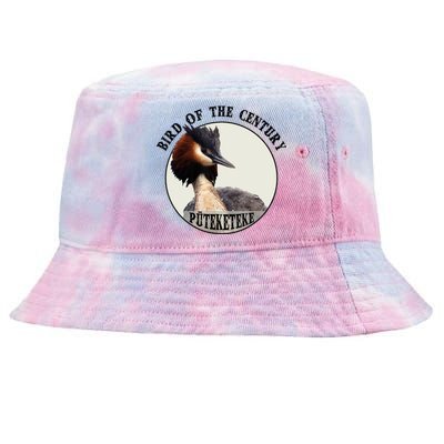 Cute Puteketeke New ZealandS Bird Of The Century Flower Tie-Dyed Bucket Hat