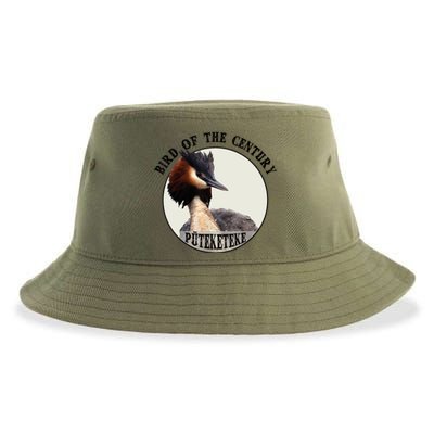 Cute Puteketeke New ZealandS Bird Of The Century Flower Sustainable Bucket Hat