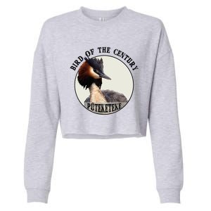 Cute Puteketeke New ZealandS Bird Of The Century Flower Cropped Pullover Crew