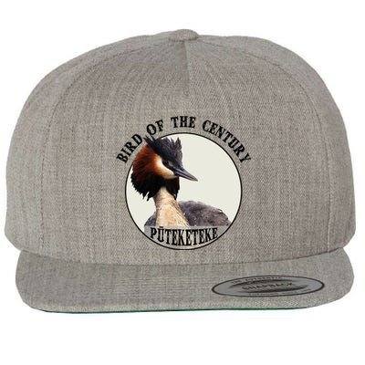 Cute Puteketeke New ZealandS Bird Of The Century Flower Wool Snapback Cap