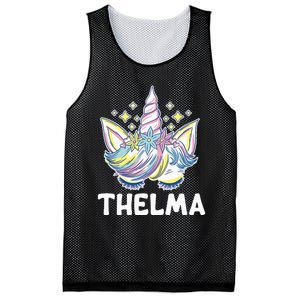 Cute Personalized Name Unicorn Crown Thelma Mesh Reversible Basketball Jersey Tank