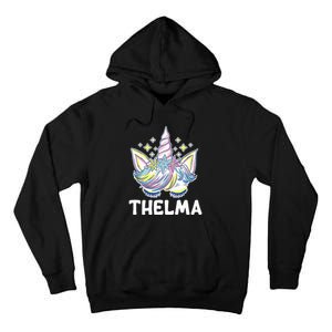 Cute Personalized Name Unicorn Crown Thelma Tall Hoodie