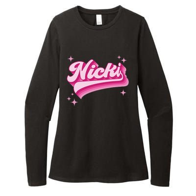 Cool Personalized Name Nicki Womens CVC Long Sleeve Shirt