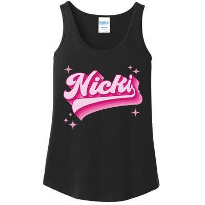 Cool Personalized Name Nicki Ladies Essential Tank