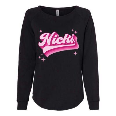 Cool Personalized Name Nicki Womens California Wash Sweatshirt