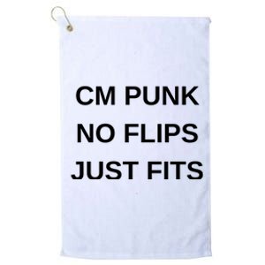 Cm Punk No Flips Just Fits Platinum Collection Golf Towel