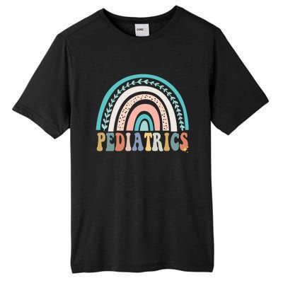 Christmas Pediatrics Nurse Pediatrician Peds Crew Flowers Tall Fusion ChromaSoft Performance T-Shirt