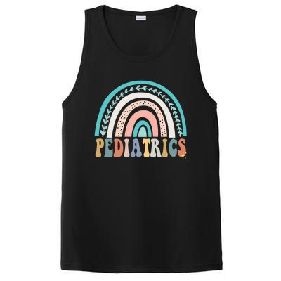 Christmas Pediatrics Nurse Pediatrician Peds Crew Flowers PosiCharge Competitor Tank