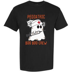 Cute Pediatric Nurse Halloween Ghost RN Boo Boo Crew Garment-Dyed Heavyweight T-Shirt