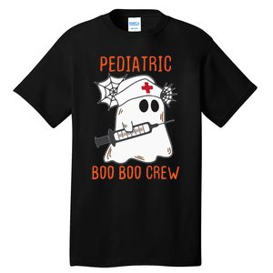 Cute Pediatric Nurse Halloween Ghost RN Boo Boo Crew Tall T-Shirt