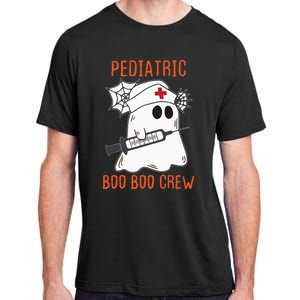 Cute Pediatric Nurse Halloween Ghost RN Boo Boo Crew Adult ChromaSoft Performance T-Shirt