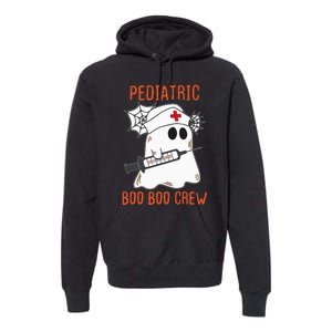 Cute Pediatric Nurse Halloween Ghost RN Boo Boo Crew Premium Hoodie