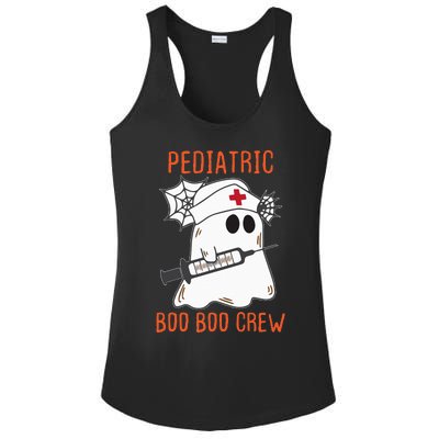 Cute Pediatric Nurse Halloween Ghost RN Boo Boo Crew Ladies PosiCharge Competitor Racerback Tank