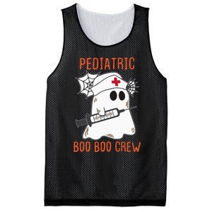 Cute Pediatric Nurse Halloween Ghost RN Boo Boo Crew Mesh Reversible Basketball Jersey Tank